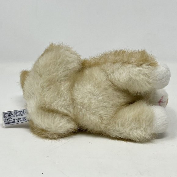 Aurora World‎ Yellow Gold Cat Plush 4” Tall Mini Blue Eyes - Picture 5 of 8